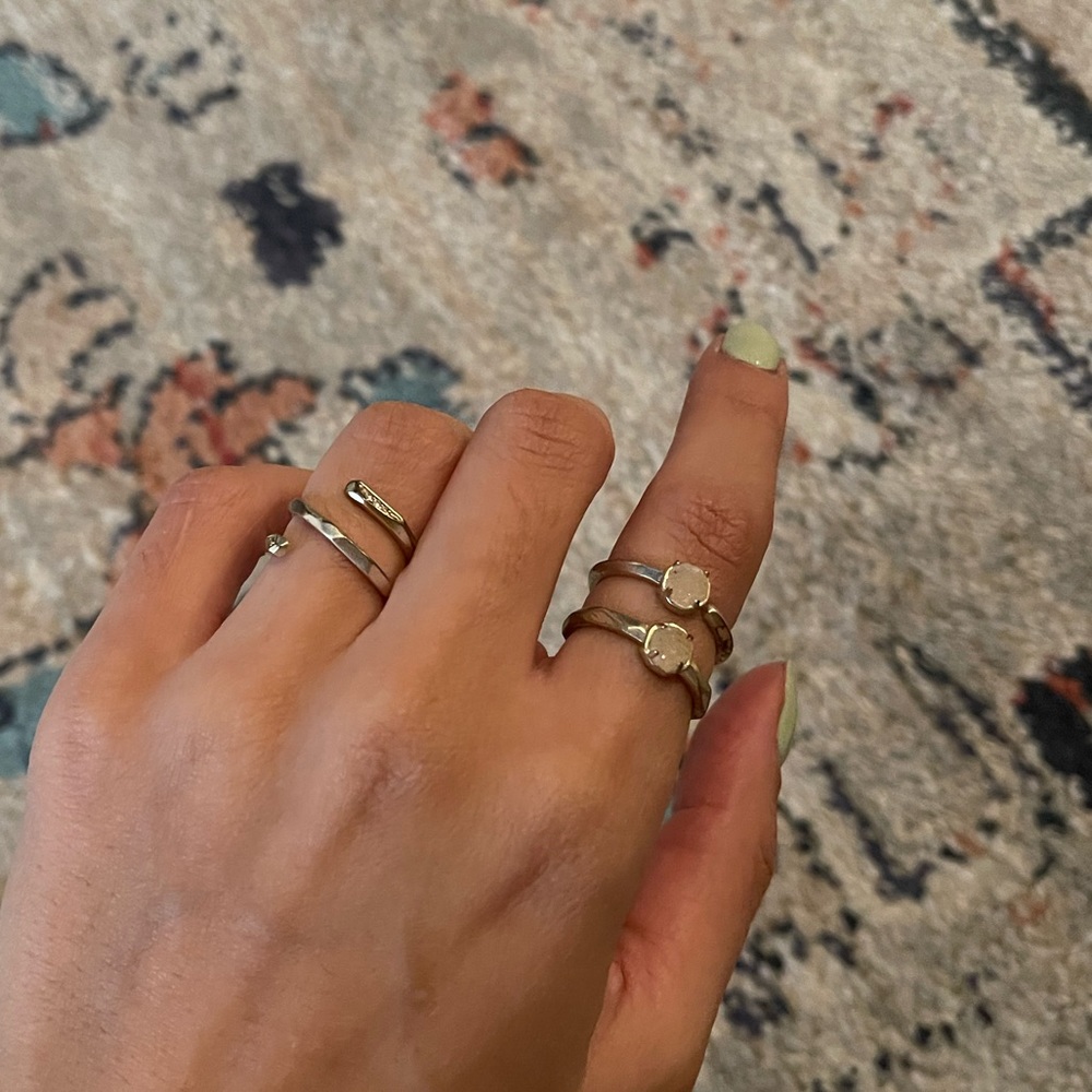 Ring Set in Gold Iridescent Drusy from Kendra Scott—sold out!